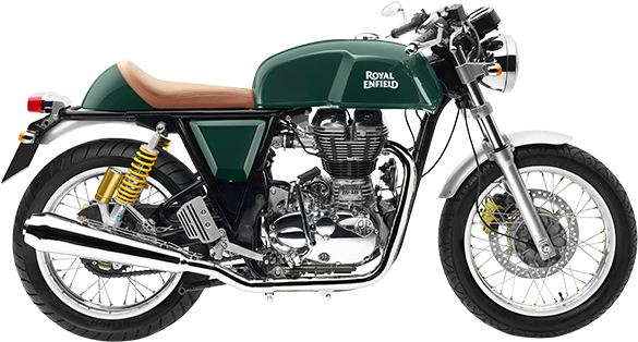 Emperors New Clothes New Colours For Royal Enfield - Royal Enfield Continental Gt Green (600x463), Png Download