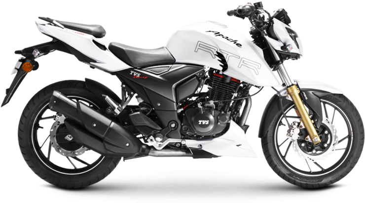 Tvs Apache Rtr 200 4v Abs Launched In India For Inr - Apache Rtr 160 4v White (810x492), Png Download
