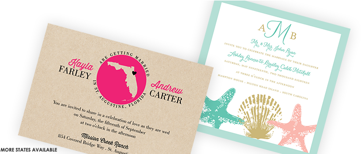 Destination Wedding Invitations Invitationconsultants - Destination Wedding Invitations (746x300), Png Download