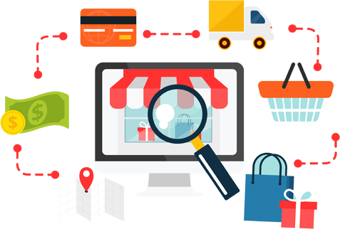 Online Shopping Site Development - E Commerce Free Stock (477x322), Png Download