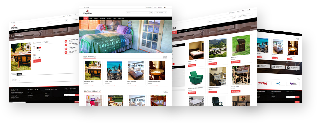 Odoo Kingfisher Theme - Ecommerce Templates For Odoo (1098x432), Png Download