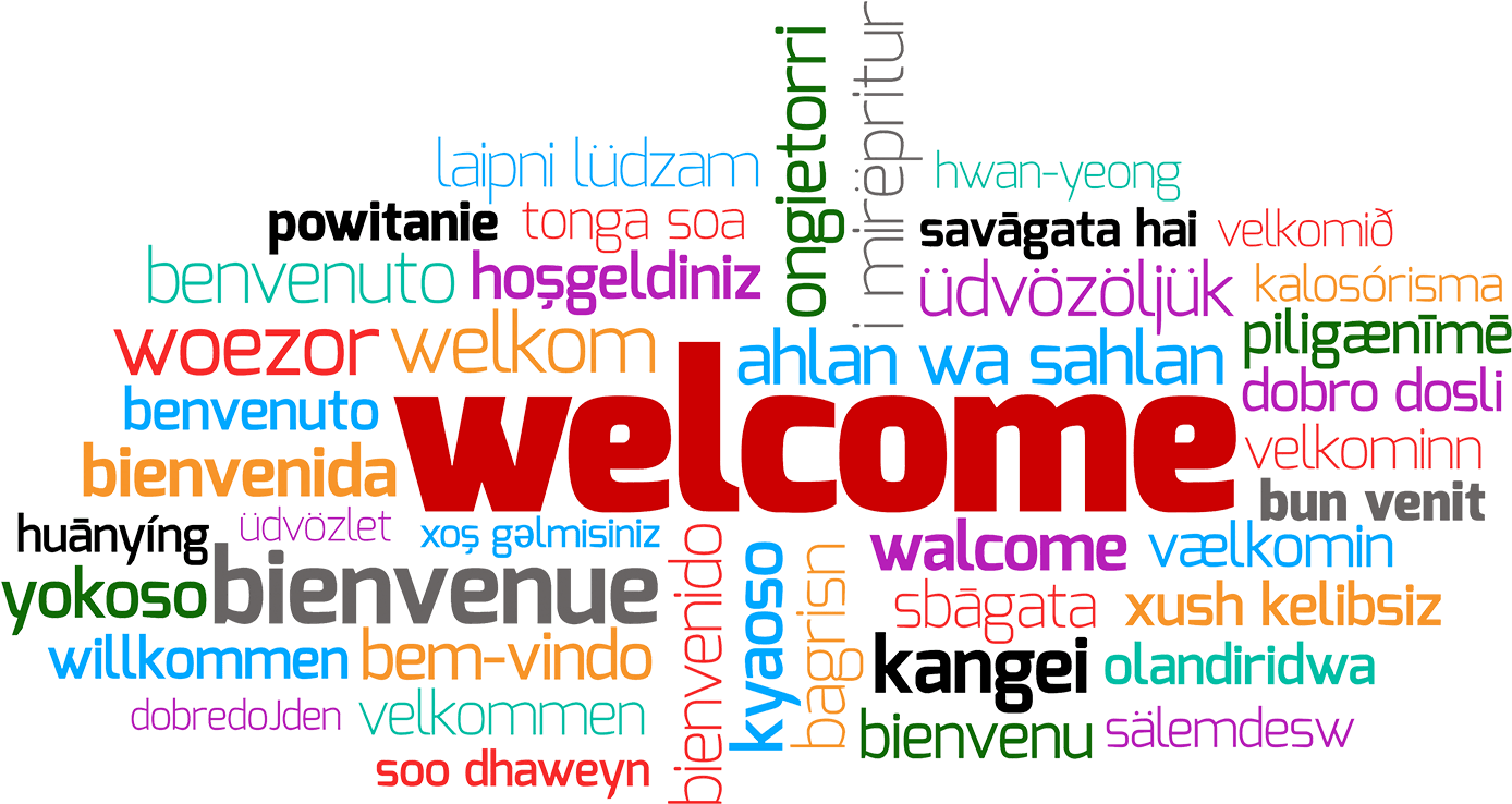 Welcome Word Cloud Transparent (1477x886), Png Download