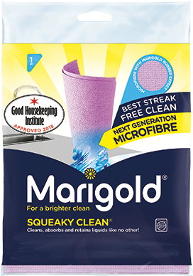 Cloths - Marigold Squeaky Clean Microfibre Cloth (500x500), Png Download