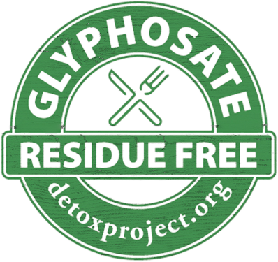 Proudly Certified Glyphosate Residue Free - Glyphosate Residue Free Label (398x375), Png Download