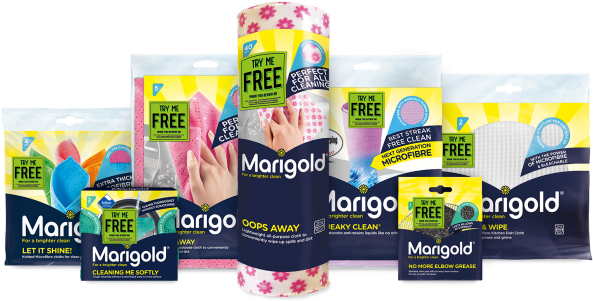 Marigold Squeaky Clean Microfibre Cloth (620x330), Png Download