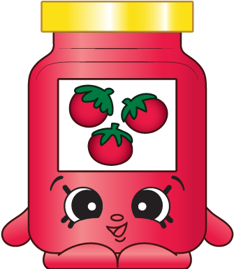 Veggie Pizza Timmy Tomato Paste - Shopkins Timmy Tomato Paste (576x495), Png Download