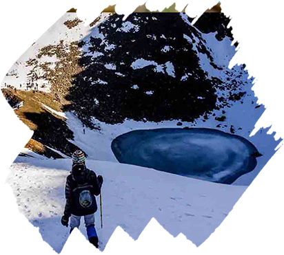 Roopkund Trek - Roopkund (412x371), Png Download