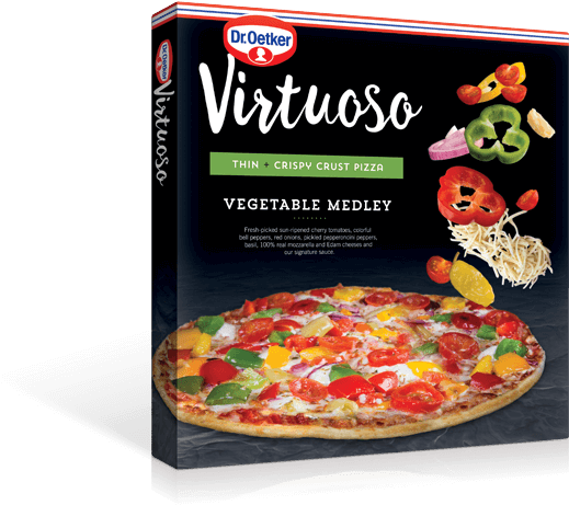 Virtuoso Frozen Pizza Brand (528x460), Png Download