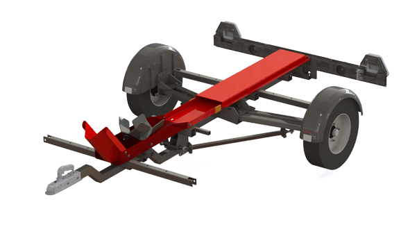 Remolque Plegable Para Una Moto (600x600), Png Download