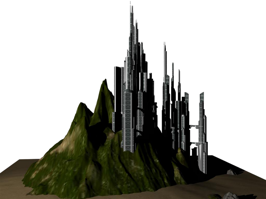 Sci Fi City Png (1024x768), Png Download