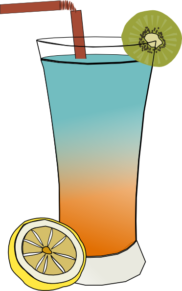 Clip Free Stock Cocktail Lime Juice Clip Art At Clker - Clipart Drink (372x595), Png Download