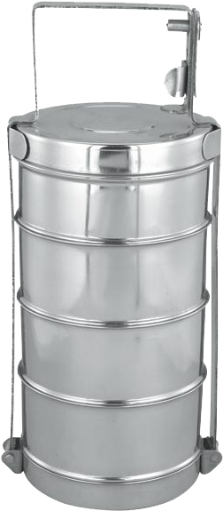 When She'd Finished Eating, My Mother Packed Up Her - Tiffin Box (273x585), Png Download