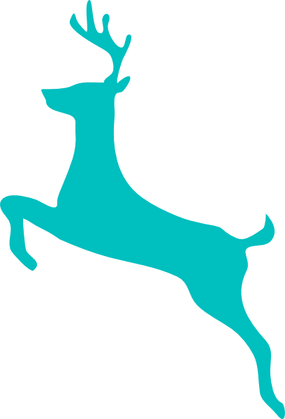 Blue Deer Svg Clip Arts 408 X 599 Px (408x599), Png Download