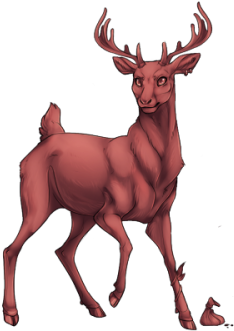 Deer Shaman - Deer (500x333), Png Download
