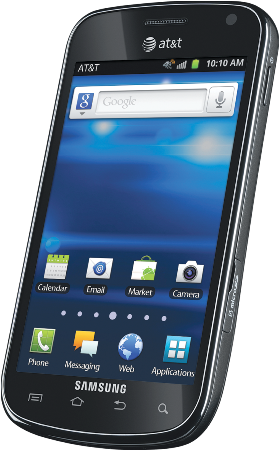 Samsung - Samsung Exhilarate (279x450), Png Download