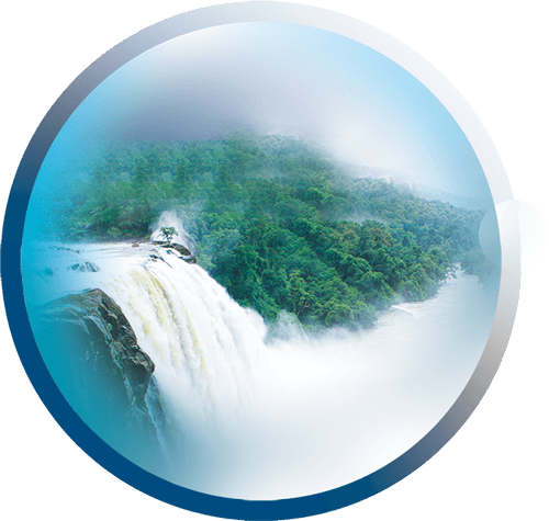 Athirapilly Waterfalls - Ernakulam Hill Station (500x475), Png Download