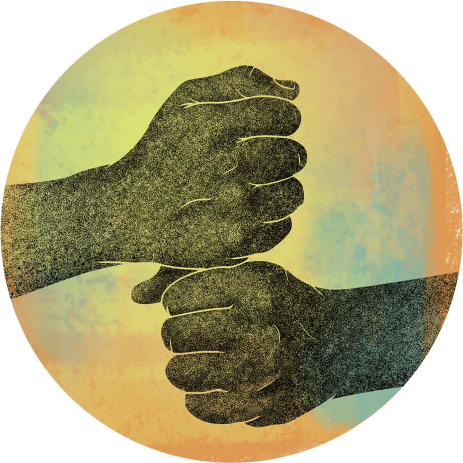Kundalini Mudra - Right Fist On Top Of Left Fist (1024x1024), Png Download