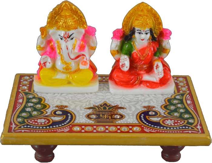 Mg-marble Dust Ganesh Ji And Lakhsmi Ji Choki - Marble (700x539), Png Download