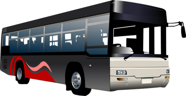 Transportations Clipart City Bus Clipart Gallery - Bus Vector (640x332), Png Download