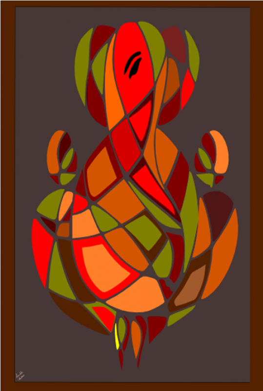 Ganeshji Montage - Illustration (800x800), Png Download