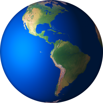 3d Earth Render 02, Globe, Earth, Planet Png And Psd - Earth (360x360), Png Download