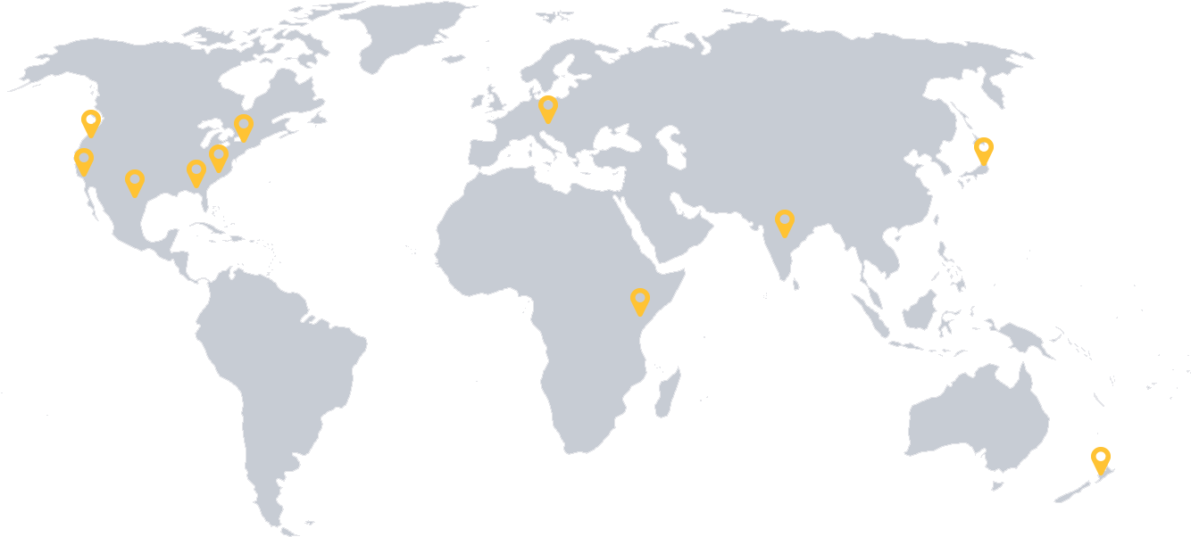 The Ushahidi Ecosystem - World Map Png (1357x628), Png Download