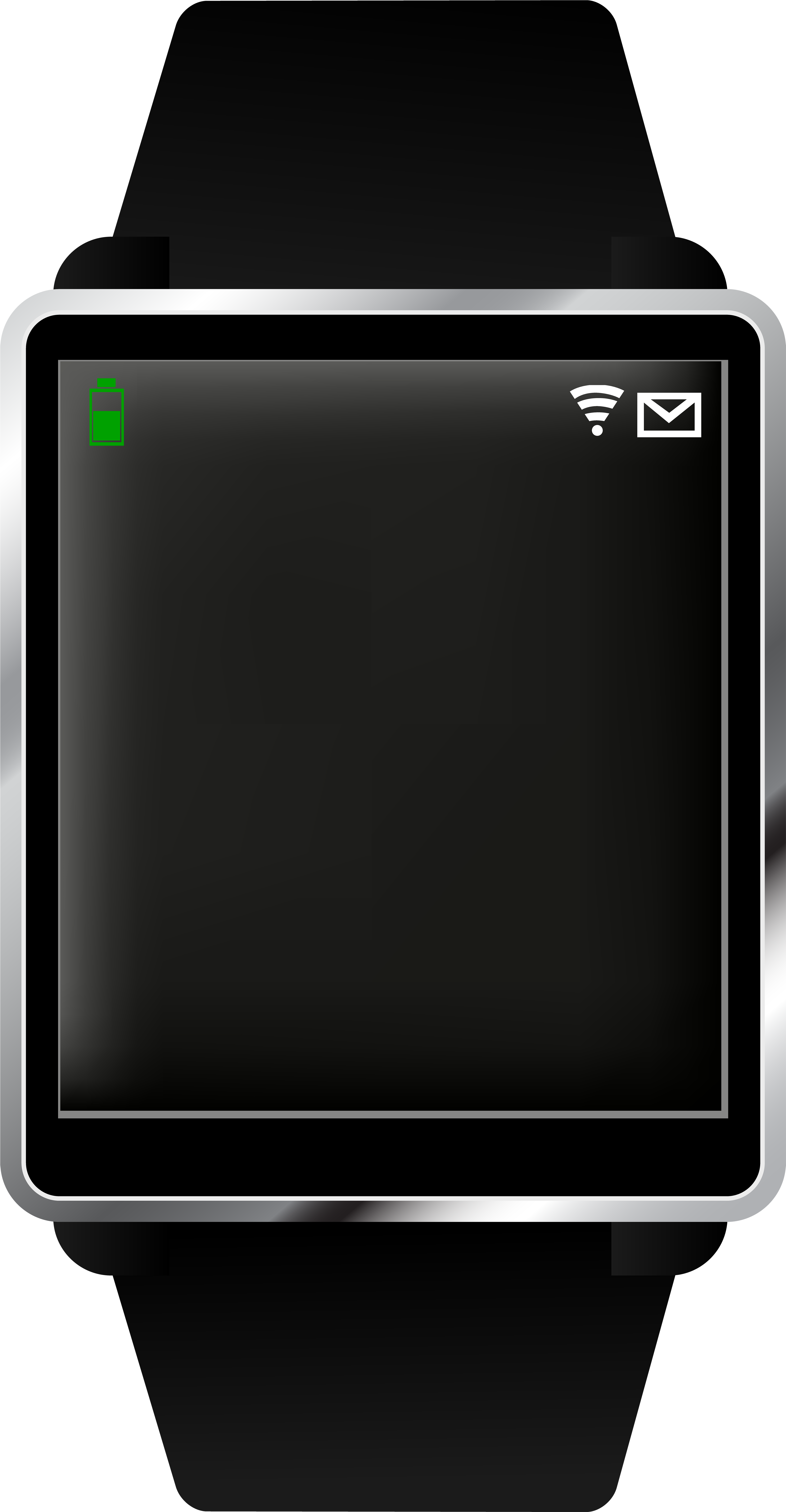Vector Download Smart Watch Clipart - Flat Panel Display (4159x8000), Png Download