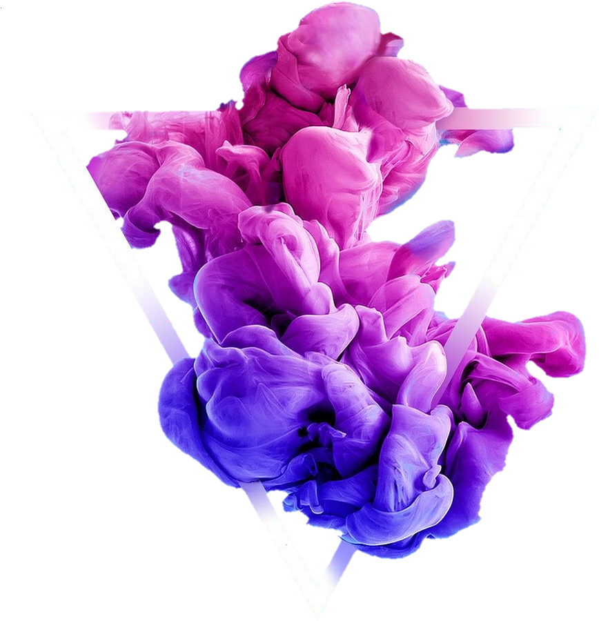 Triangle Smoke Hd Sticker Overlay Bright Colorful - Fotografie-druck: Sanjanjam's Ink Color Drop, Lily, (913x1089), Png Download