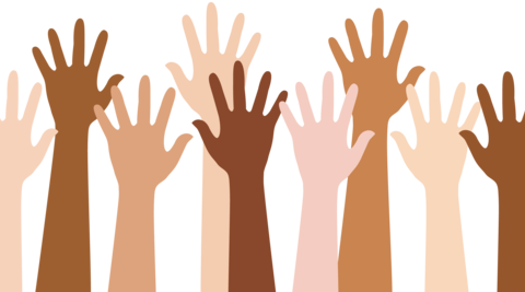 Progress Study On Youth, Peace And Security - People Raising Hands Png (480x267), Png Download