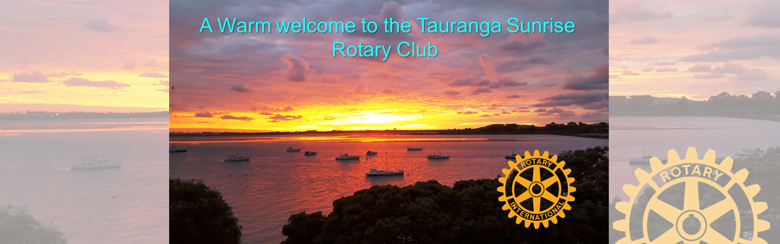 Horizon Clipart Sunrise Breakfast - Rotary Club (1600x500), Png Download