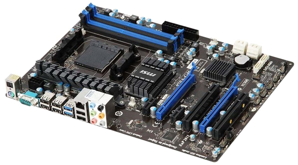 Computer Motherboard Png Hd - Msi 970a-g46 - Motherboard - Atx - Socket Am3+ - Amd (620x354), Png Download