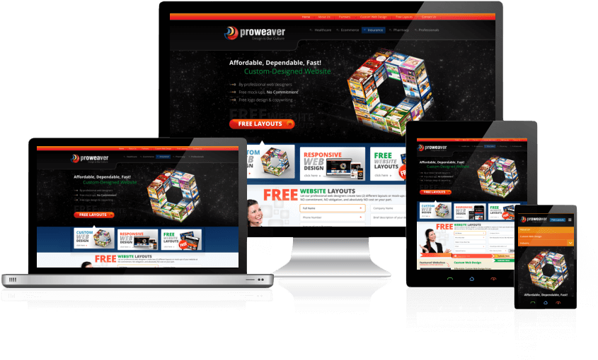 Thumb - Responsive Web Design (845x518), Png Download