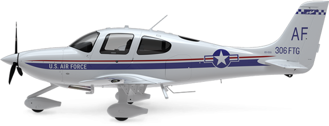 Cirrus Aircraft Archives Fleet And Special Mission - Aeroplane Side View Png (750x398), Png Download