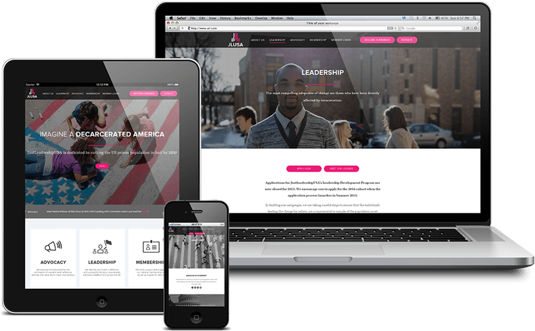 Responsive Website Design - E Commerce Website Mock Up (800x558), Png Download