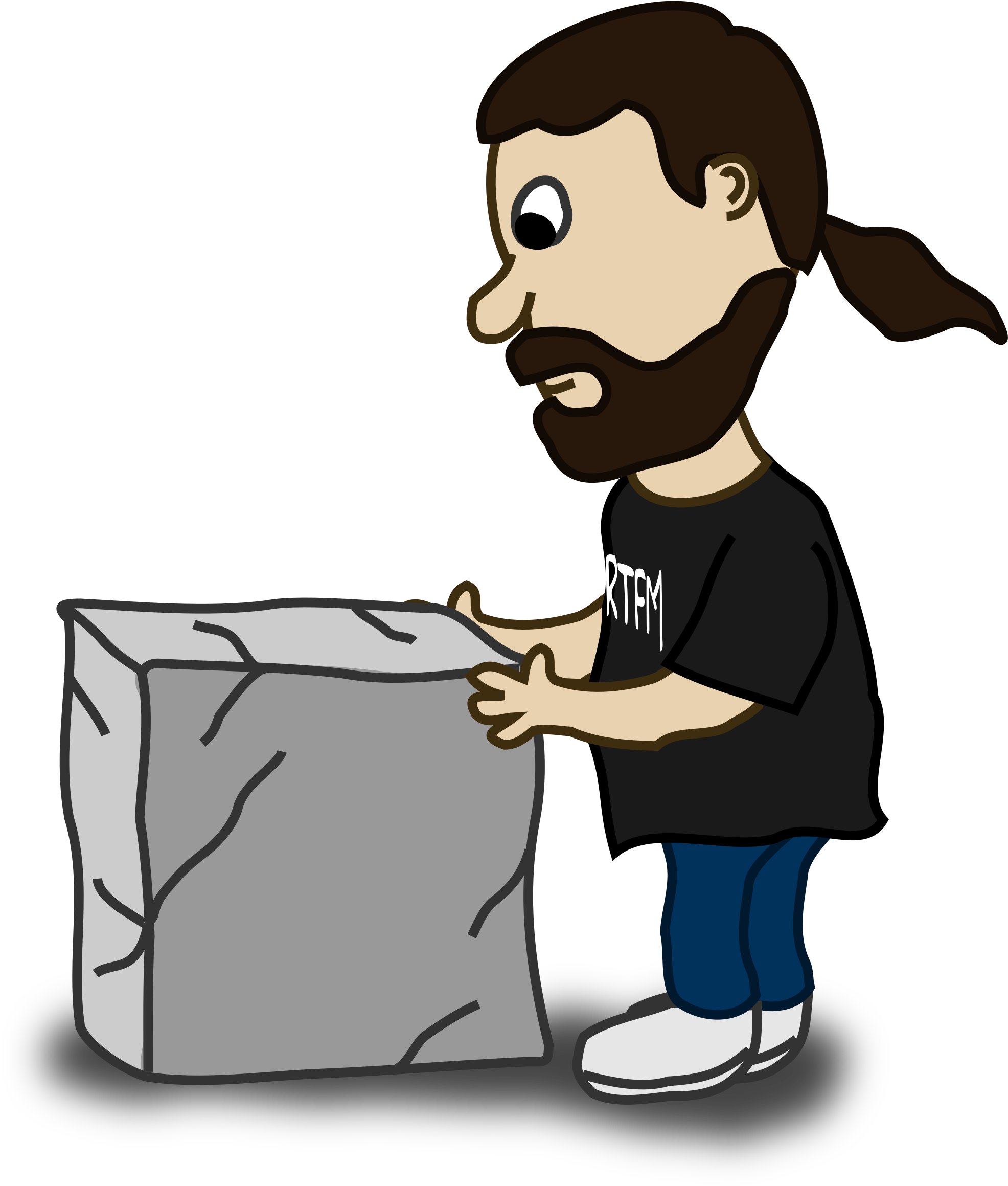 Stone Clipart Stone Block - Hard Stone Clipart (2400x2400), Png Download