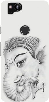 Happy Ganesha Slim Back Cover For Google Pixel - Drawing Of Ganesha With Colour (300x400), Png Download