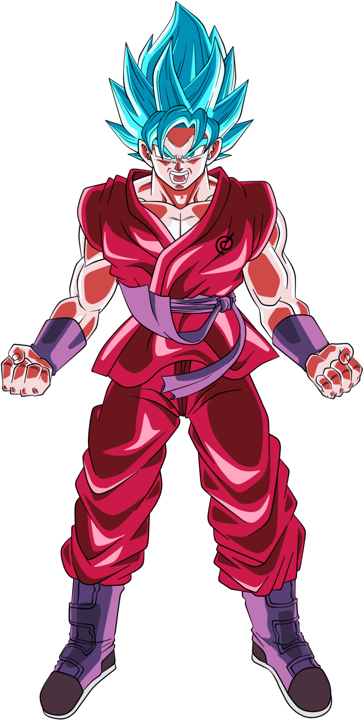 Son Goku Super Saiyan Blue Kaioken Png (1024x1536), Png Download