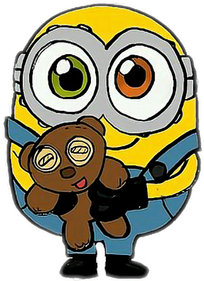 Minion Clipart Picsart Png - Drawing (1024x1024), Png Download