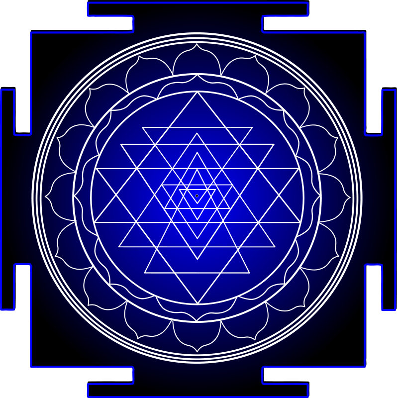 Lakshmi Ganesha Sri Yantra - Sri Yantra For Meditation (749x750), Png Download