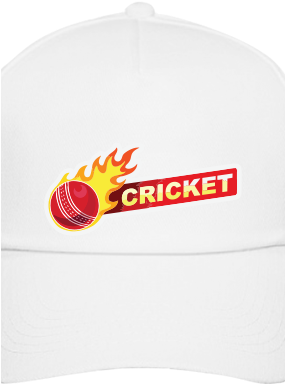 Customized Cricket Ball White Cap Customized Cricket - Baseball Cap (284x426), Png Download