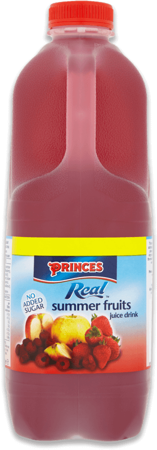 Real No Added Sugar Summerfruit Juice Drink - Princes Foods (904x904), Png Download