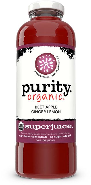 Organic Juice, Fruit, And Coconut Water - Purity Organic Super Juice (339x699), Png Download