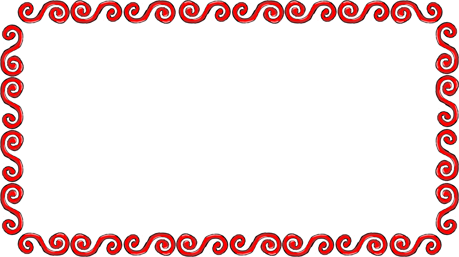 Chinese Frame Png - Candy Cane Frame Png (1600x900), Png Download