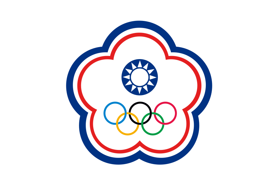 Chinese Taipei - Taiwan Olympic Flag (900x900), Png Download