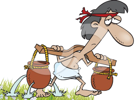 The Cracked Pot » Water Pot - Human Rights Denied To Filipino (450x334), Png Download
