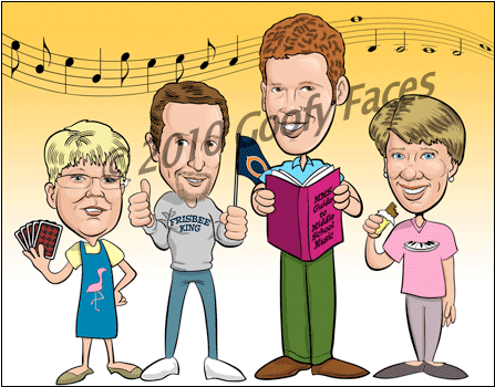 Caricature Prints - Cartoon (446x446), Png Download