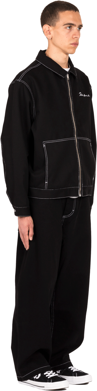 94' Denim Jacket Denim Jkt Blk - Denim (1333x2000), Png Download