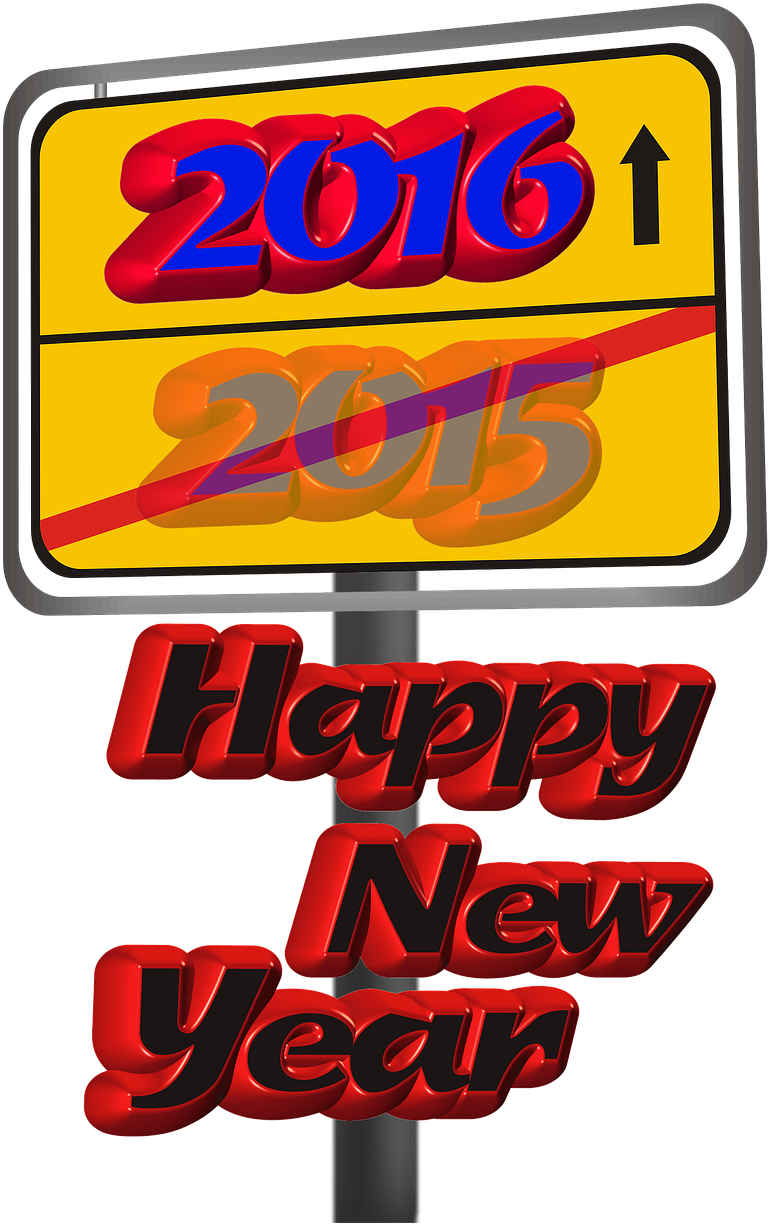 Happy New Year Lettering Isolated - New Year (1194x1280), Png Download