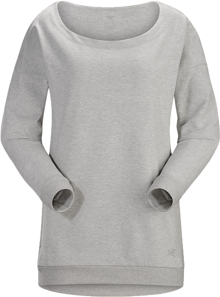 Mini-bird Sweatshirt Women's Light Grey Heather - Sweater (450x625), Png Download