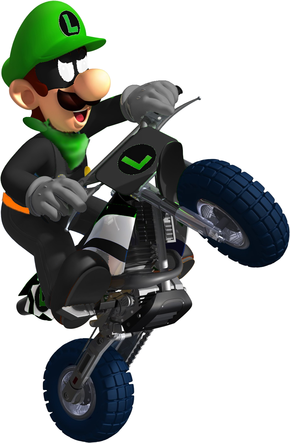 L Bike - Luigi Mario Kart Bike (946x1424), Png Download